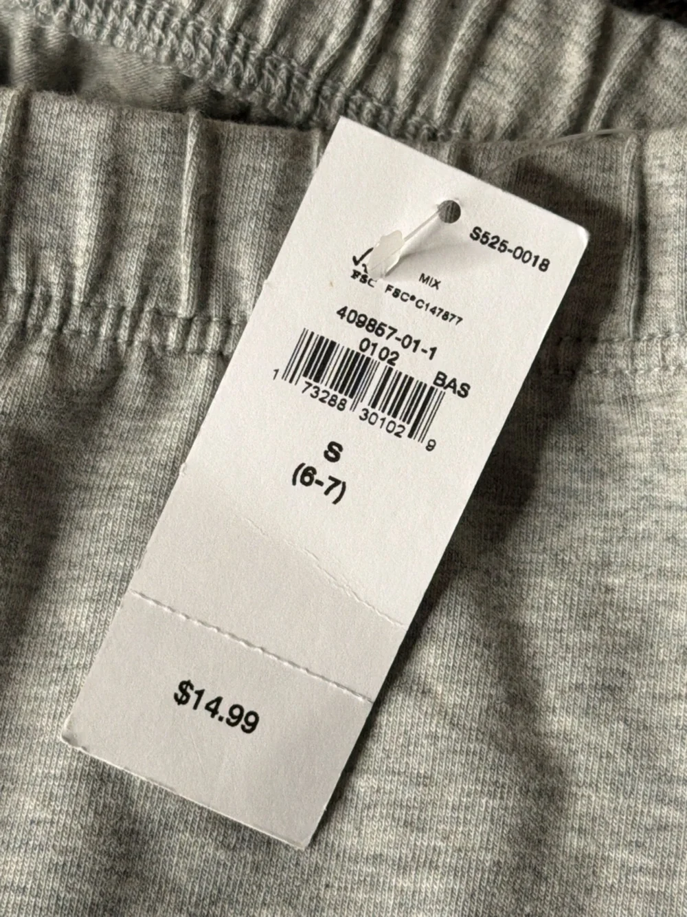 GAP Light Gray Kids Elastic-Waist Leggings